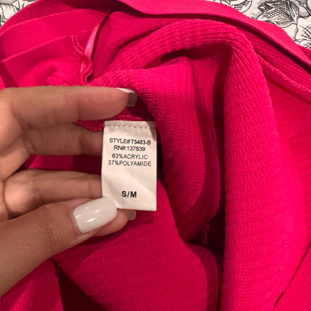 Ribbed tank, sexy pink size Small - Picture 2 of 4